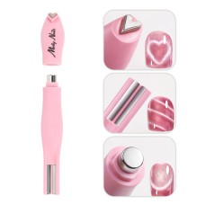 Molly Nails Cat Eye Magnet 3in1 Магнит за лакове котешко око розов