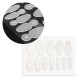 Molly Lac Dual Form Silicone Molds for French Manicure Oval Short Силиконови формички за френски маникюр 12бр.
