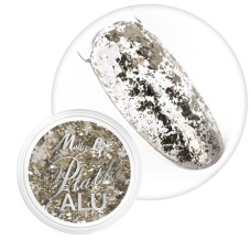 Molly Lac Metallic Alu Flakes Light Gold No. 10 - Декорация за нокти