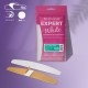 STALEKS PRO Еднократни бели пили за пила за нокти полумесец върху слой мека пяна EXPERT 40 100 Grit (30 бр.)
